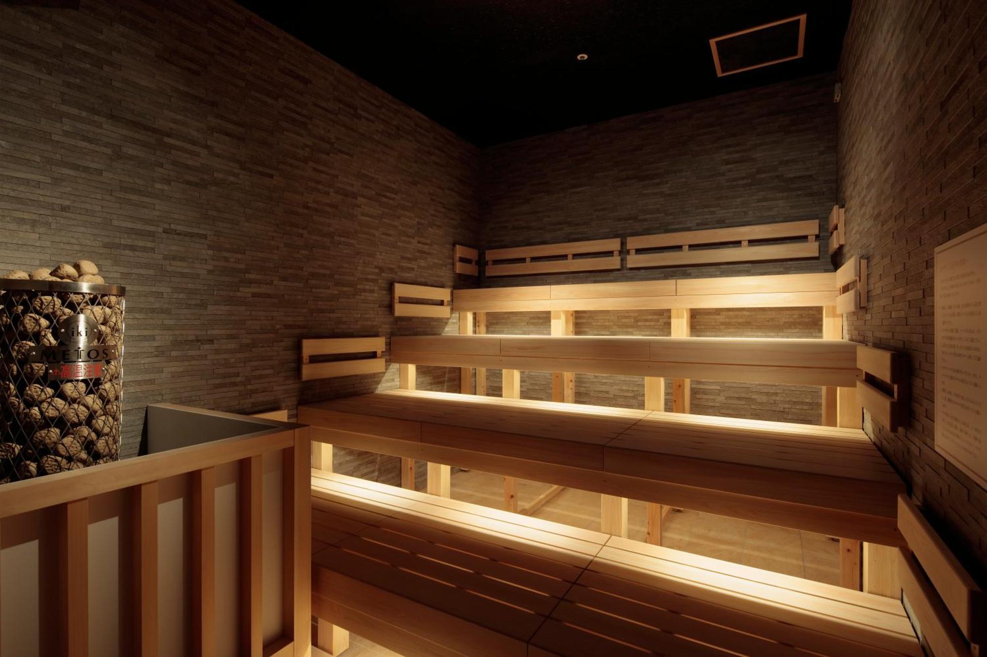 Candeo Hotels Osaka The Tower Exterior foto The interior of the sauna